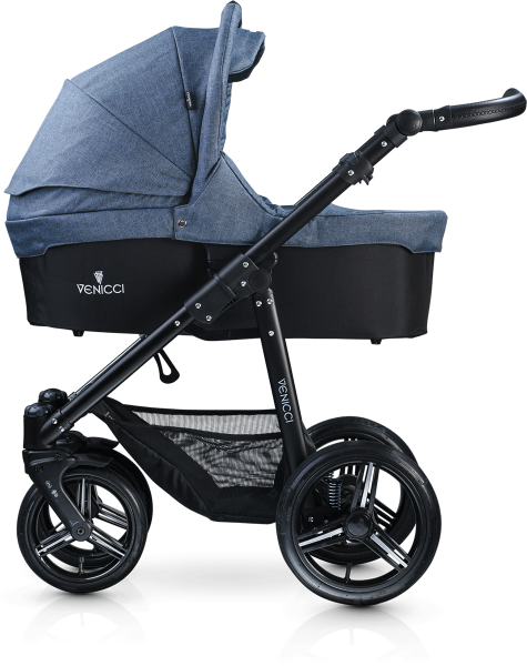 Venicci Soft Edition 3 in 1 Travel System - Black Chassis